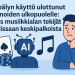 Tekoälyn käyttö ulottunut kasinoiden ulkopuolelle: Myös musiikkialan tekijät huolissaan keskipalkoistaan