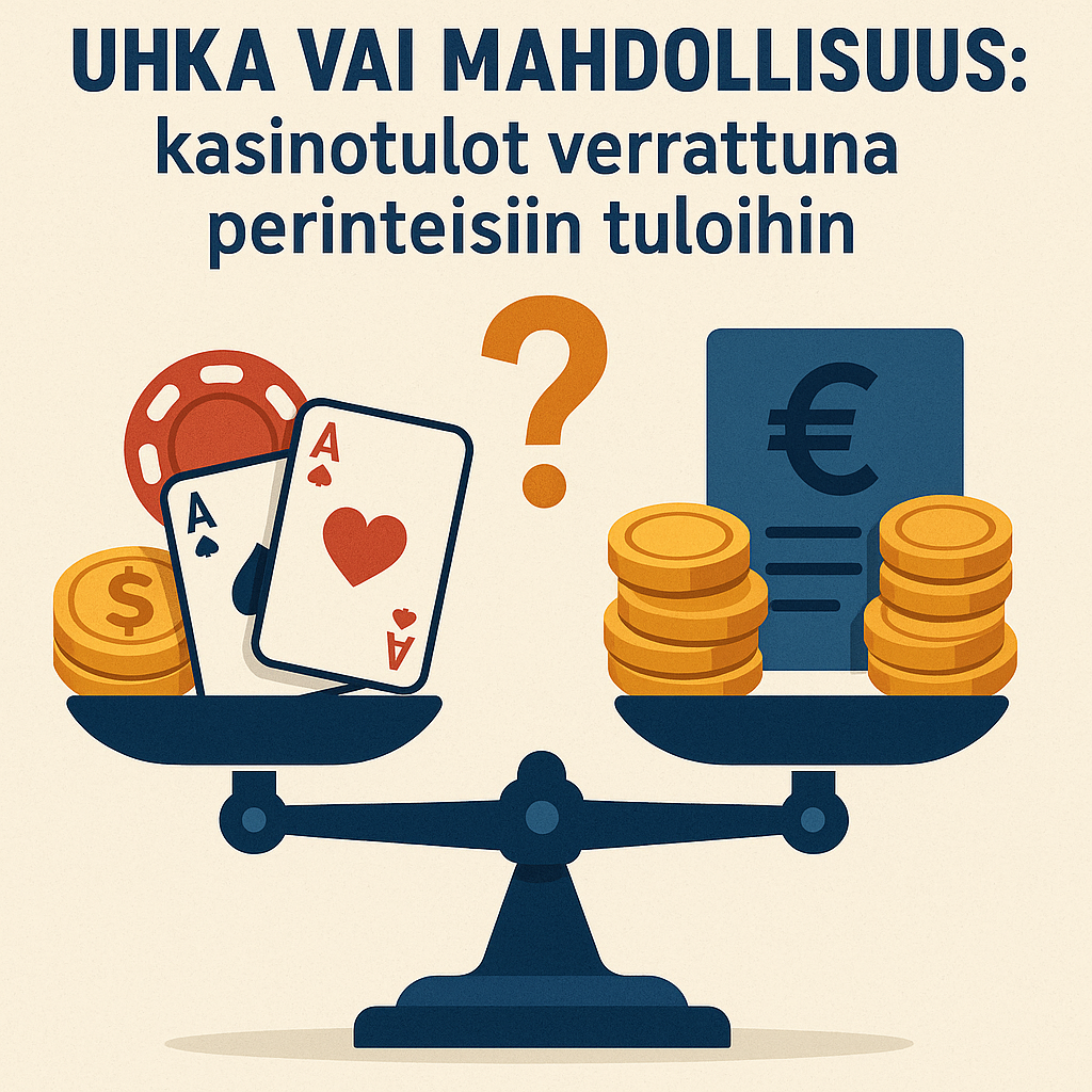Uhka vai mahdollisuus: kasinotulot verrattuna perinteisiin tuloihin